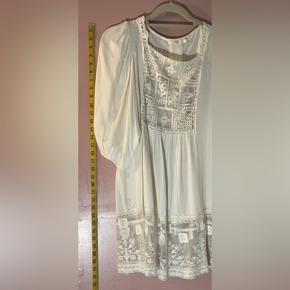 Hazel cream embroidered fairy large romantic, victorian feminine bohemian - Picture 8 of 10